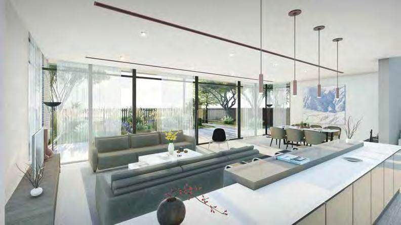 Living area of a Falcon Island 4 bedroom villa