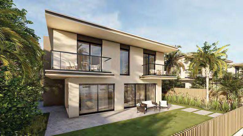 Garden of a Falcon Island 4 bedroom villa
