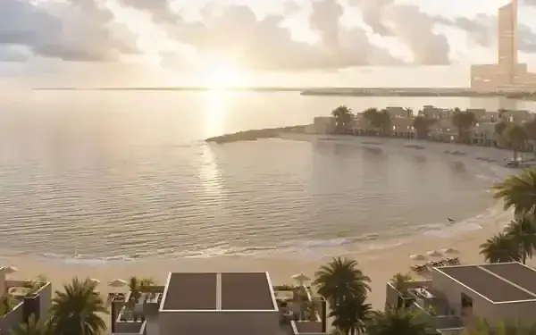 Nasim Al Bahr beachfront setting on Al Marjan Island