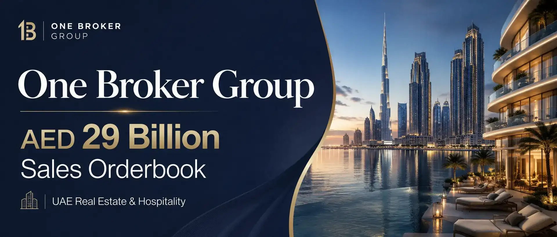 Article illustration: One Broker Group Leads UAE Real Estate with AED 29 Billion Sales Orderbook